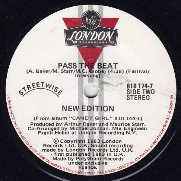 New Edition : Popcorn Love (7", Single)