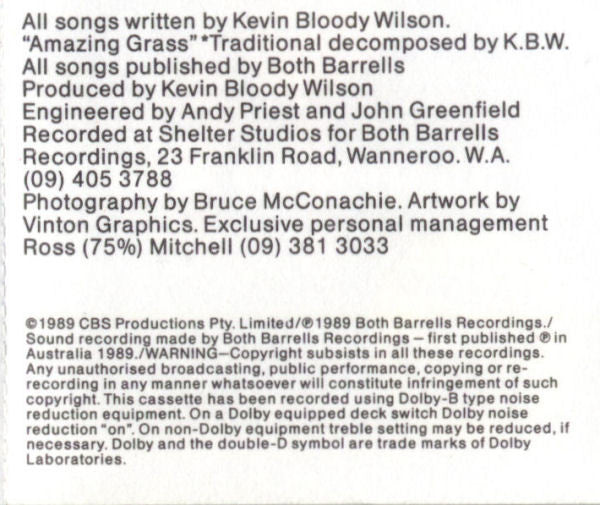 Kevin Bloody Wilson : My Australian Roots (Cass, Album, Dol)