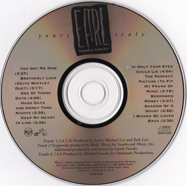 Earl Thomas Conley : Yours Truly (CD, Album)