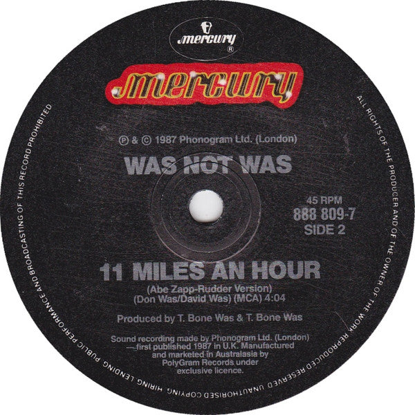 Was (Not Was) : Walk The Dinosaur (7", Single)