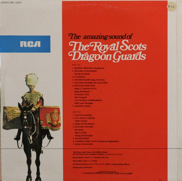 The Pipes And Drums Of The Royal Scots Dragoon Guards (Carabiniers And Greys) And The Military Band Of The Royal Scots Dragoon Guards (Carabiniers And Greys) : The Amazing Sound Of The Royal Scots Dragoon Guards (LP, Album)