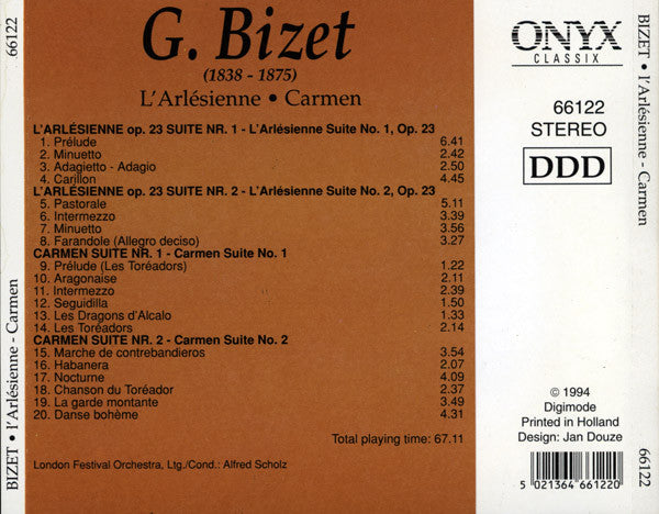 Georges Bizet : L'Arlésienne · Carmen (CD, Comp, RE)