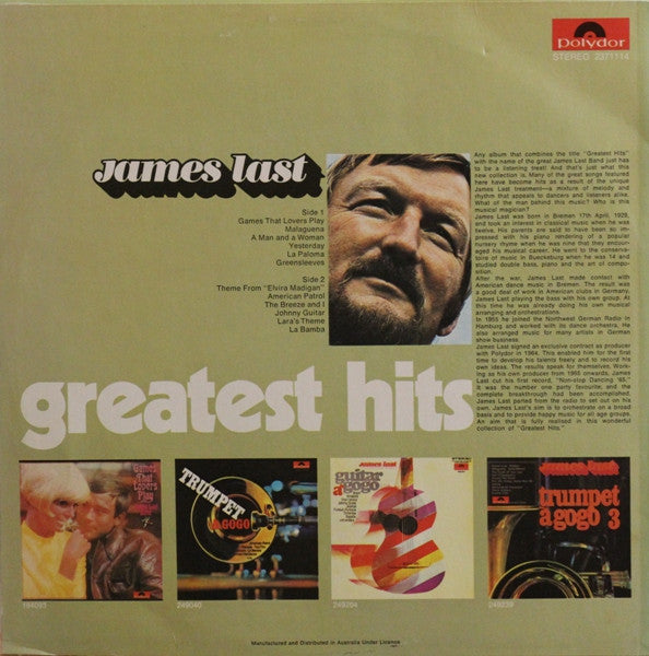 James Last : Greatest Hits (LP, Comp)