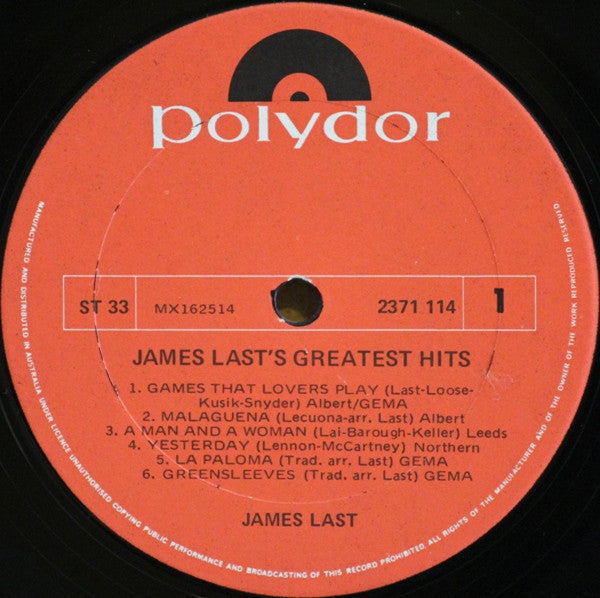 James Last : Greatest Hits (LP, Comp)