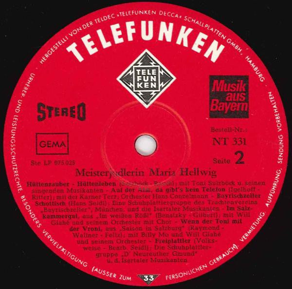 Maria Hellwig : Meisterjodlerin Maria Hellwig (LP)