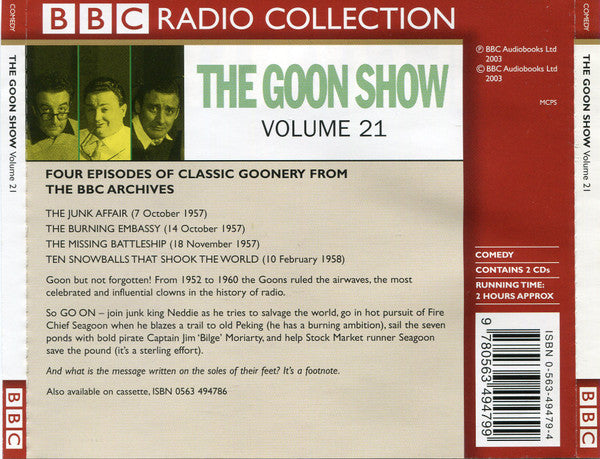 The Goons : Volume 21 "The Missing Battleship" (2xCD, RM)