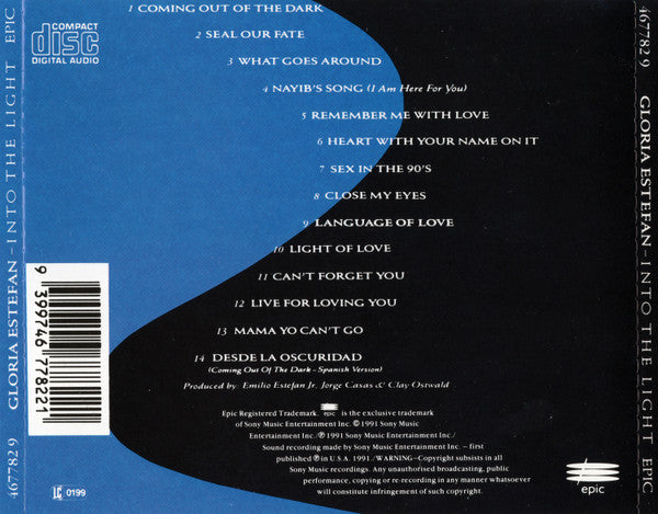 Gloria Estefan : Into The Light (CD, Album, RE)