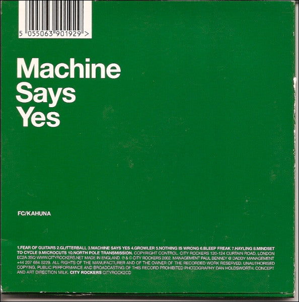FC Kahuna : Machine Says Yes (CD, Album)
