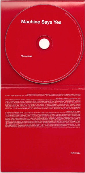 FC Kahuna : Machine Says Yes (CD, Album)
