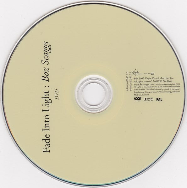 Boz Scaggs : Fade Into Light (CD, Album, Copy Prot., RE + DVD)