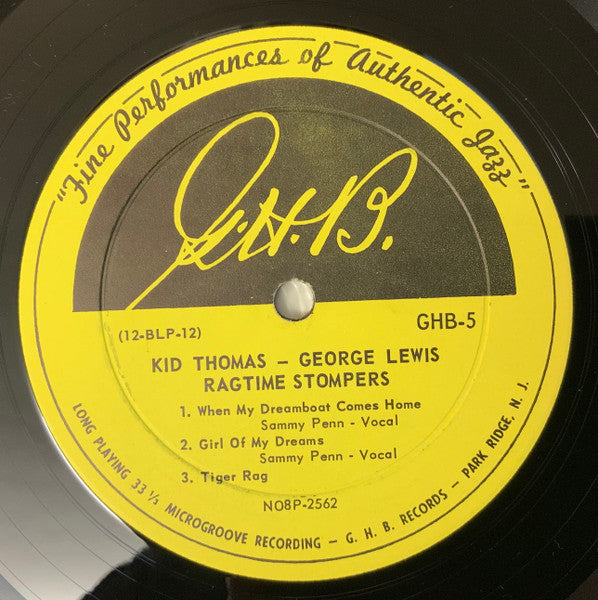 Kid Thomas - George Lewis Ragtime Stompers : Kid Thomas - George Lewis Ragtime Stompers (LP)