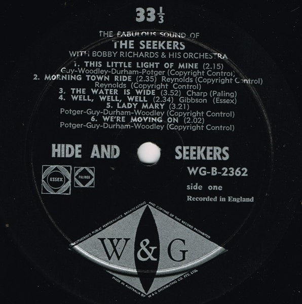 The Seekers : Hide And Seekers (LP, Album)