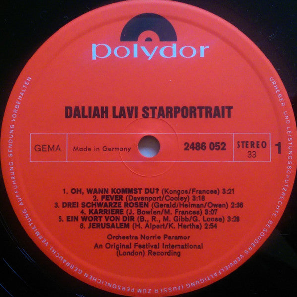 Daliah Lavi : Starportrait (2xLP, Comp + Box)