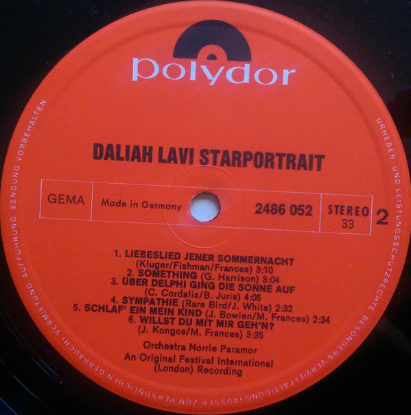 Daliah Lavi : Starportrait (2xLP, Comp + Box)