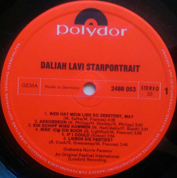 Daliah Lavi : Starportrait (2xLP, Comp + Box)
