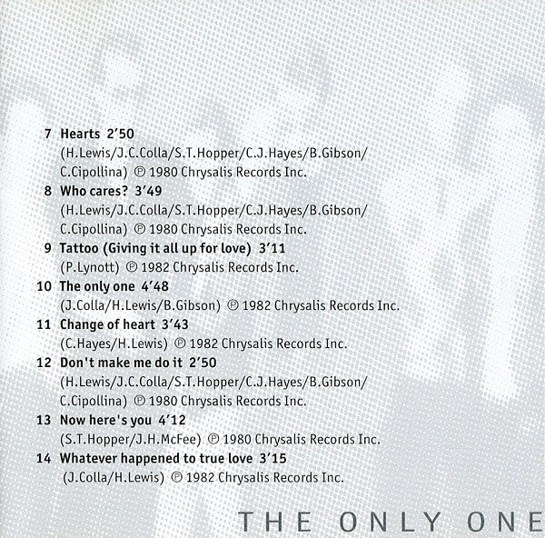 Huey Lewis & The News : The Only One (CD, Comp)