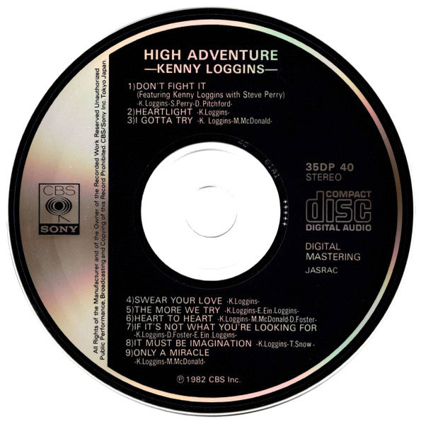 Kenny Loggins : High Adventure (CD, Album)