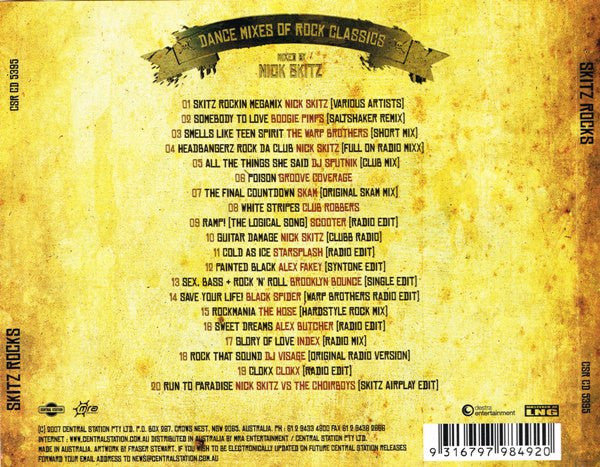 Nick Skitz : Skitz Rocks (CD, Mixed)