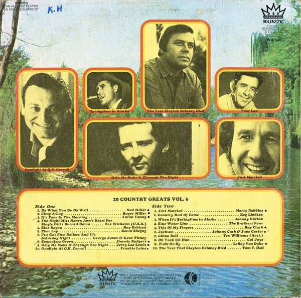 Various : 20 Country Greats Vol. 6 (LP, Comp, Ltd)