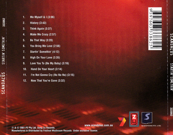 Scandal'us : Startin' Somethin' (CD, Album)