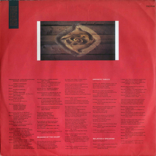 John Denver : Seasons Of The Heart (LP, Album)