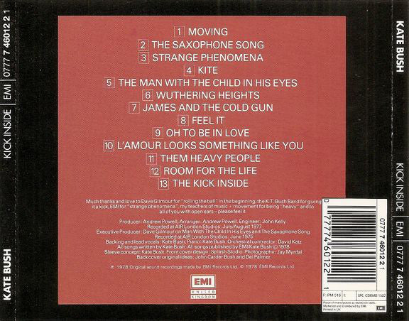 Kate Bush : The Kick Inside (CD, Album, RE, EMI)