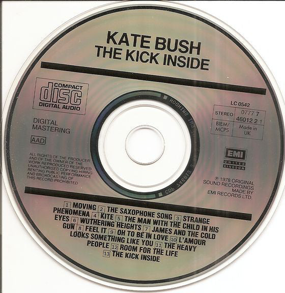 Kate Bush : The Kick Inside (CD, Album, RE, EMI)