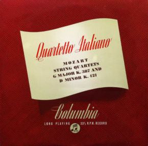 Mozart* - Quartetto Italiano : String Quartets G Major K. 387 And D Minor K. 421 (LP, Album, Mono)
