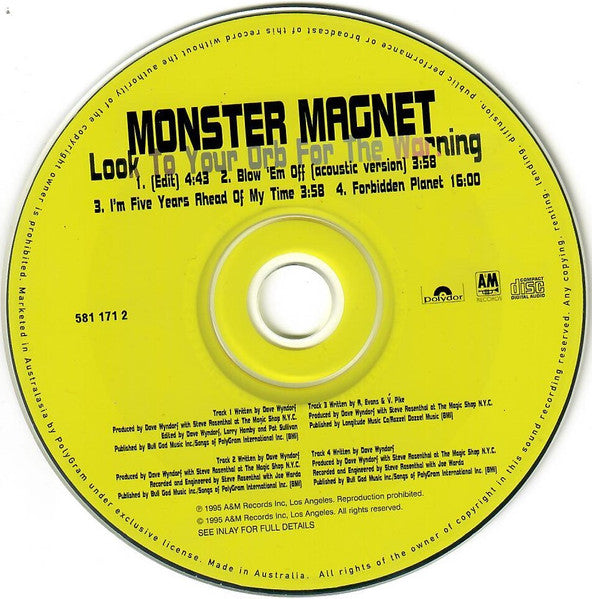 Monster Magnet : Look To Your Orb For The Warning (CD, Maxi)