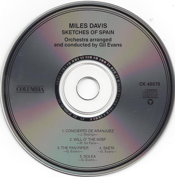 Miles Davis : Sketches Of Spain (CD, Album, RE, RM)