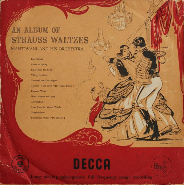 Mantovani And His Orchestra : An Album Of Strauss Waltzes (LP, Album, Mono)