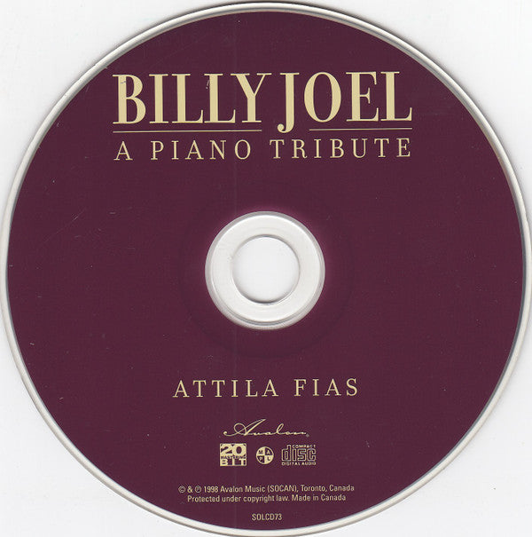 Attila Fias : Billy Joel A Piano Tribute (CD, Album)
