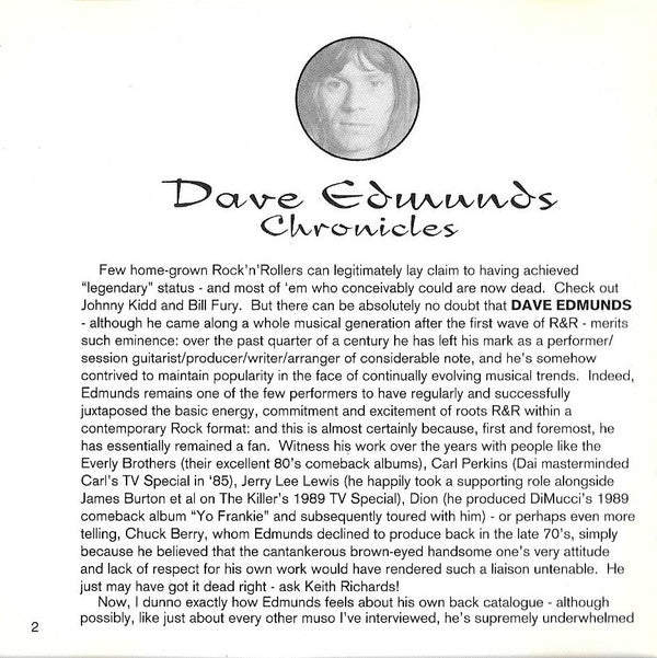 Dave Edmunds : Chronicles (CD, Comp)