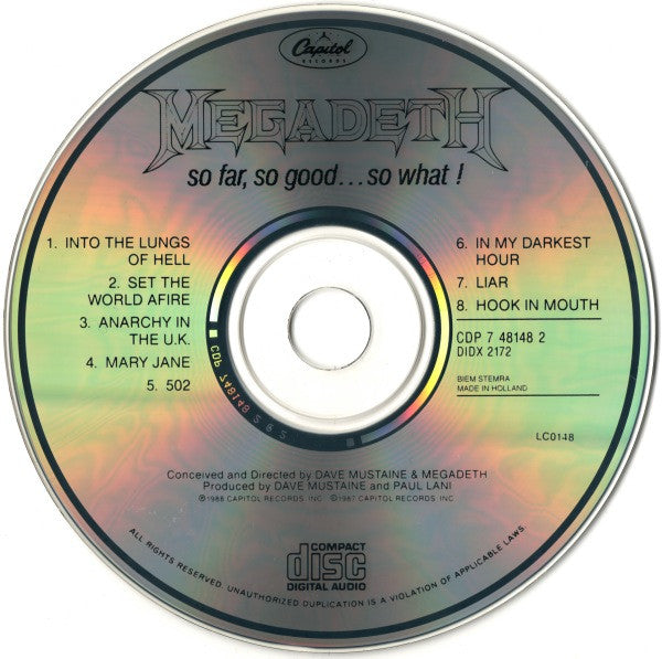 Buy Megadeth So Far So Good So What CD Album RE Online For A buy-megadeth-so-far-so-good-so-what-cd-album-re-online-for-a
