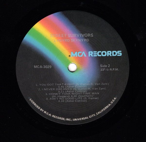 Lynyrd Skynyrd : Street Survivors (LP, Album, Gat)