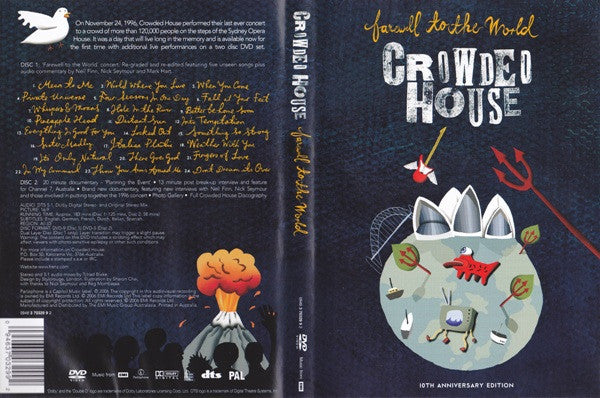 Crowded House : Farewell To The World (2xDVD-V, PAL)