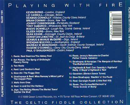 Various : Playing With Fire (The Celtic Fiddle Collection) (CD, Comp)
