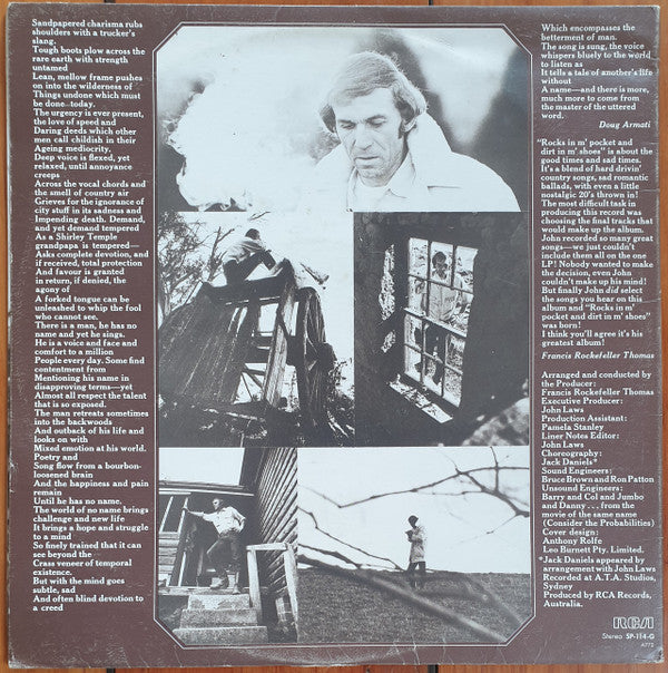 John Laws (3) : Rocks In M' Pocket And Dirt In M' Shoes (LP, Album, Gat)
