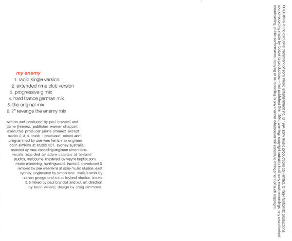 Culture Shock (4) : My Enemy (CD, Maxi)