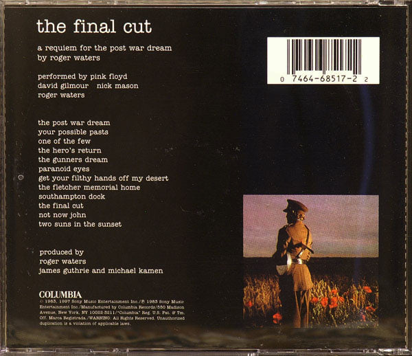 Pink Floyd : The Final Cut (CD, Album, RE, RM)