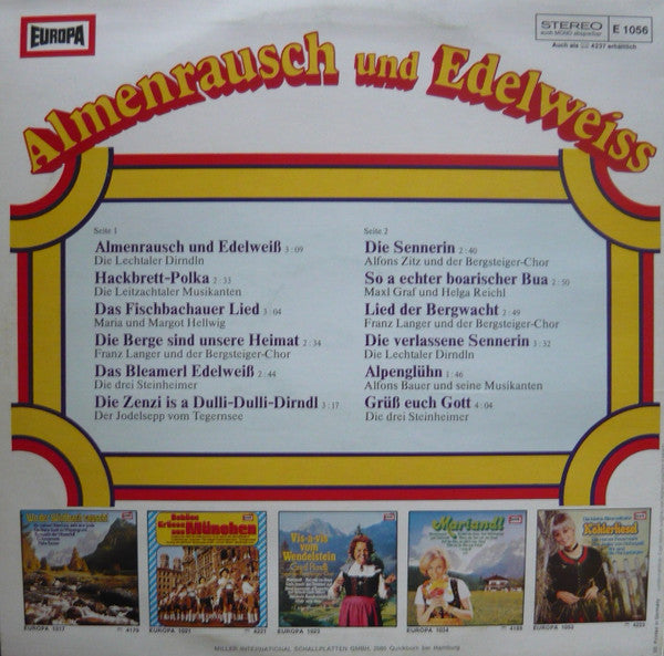 Various : Almenrausch Und Edelweiss (LP, Album)