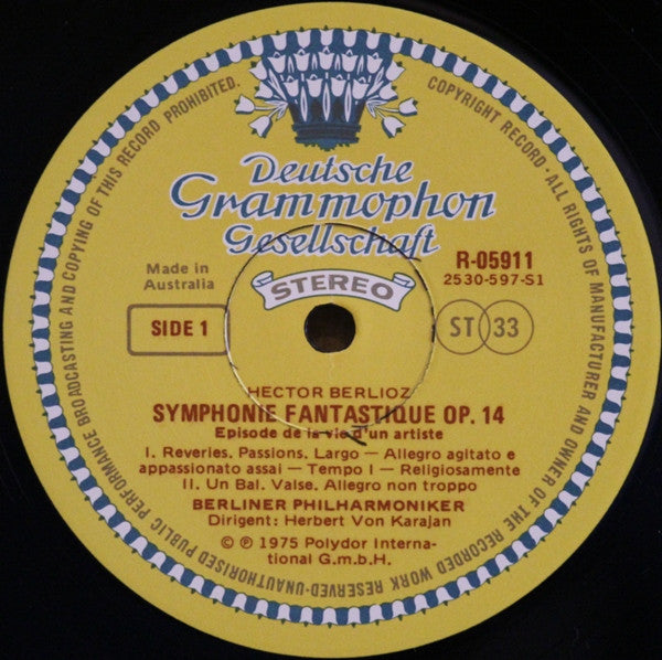 Hector Berlioz - Berliner Philharmoniker · Karajan* : Symphonie Fantastique (LP, Album, Club)