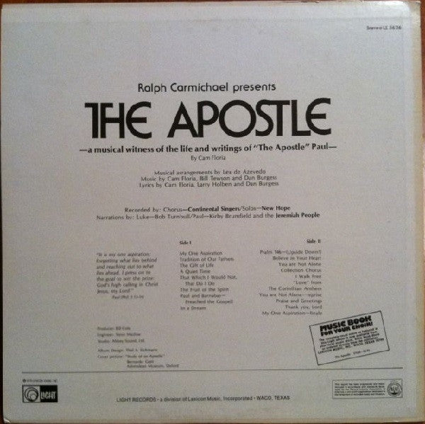 The Continental Singers* • New Hope • The Jeremiah People* : The Apostle (LP, Album)