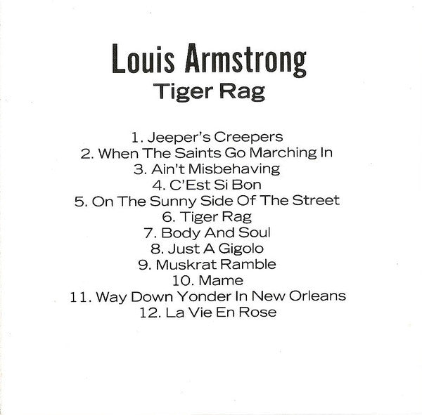 Louis Armstrong : Tiger Rag (CD, Comp)