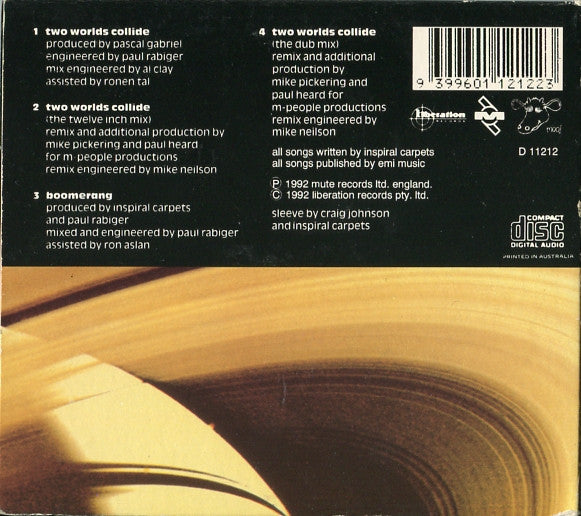 Inspiral Carpets : Two Worlds Collide (CD, Single, Dig)