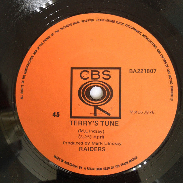 Raiders (2) : Indian Reservation / Terry's Tune (7", Single)