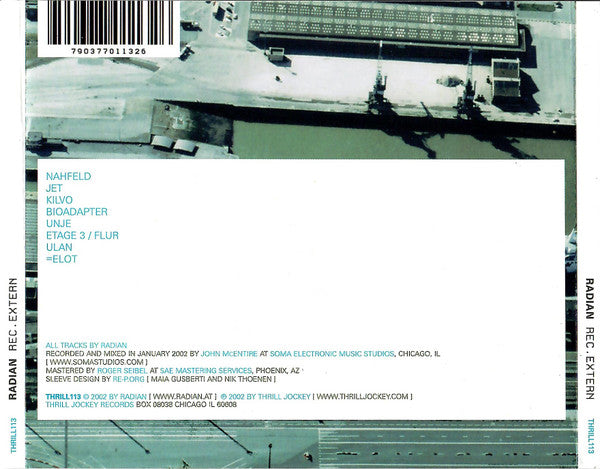 Radian : Rec.Extern (CD, Album)