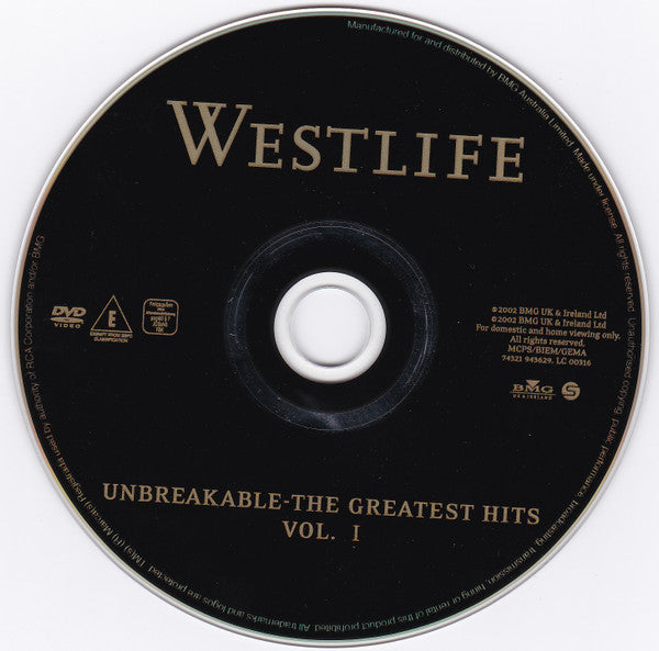 Westlife : Unbreakable - The Greatest Hits Vol. 1 (DVD-V)