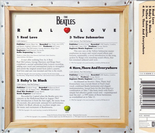 The Beatles : Real Love (CD, Single)