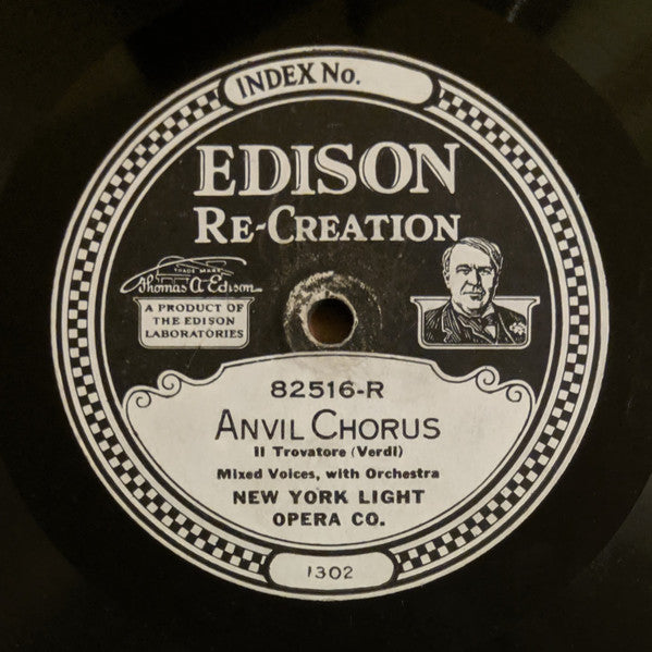 New York Light Opera Co. / Anges Kimball and Charles W. Harrison* : Anvil Chorus / Miserere (Edison Disc, RP, Pap)